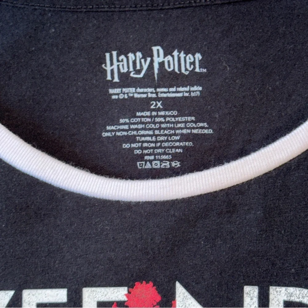 Harry Potter T Shirt Women 2X Plus Gryffindor Slytherin Ravenclaw Hufflepuff - Picture 7 of 9